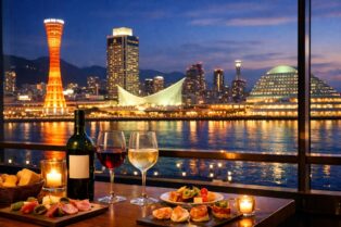 神戸ワイン会　シノワーズトップ夜景